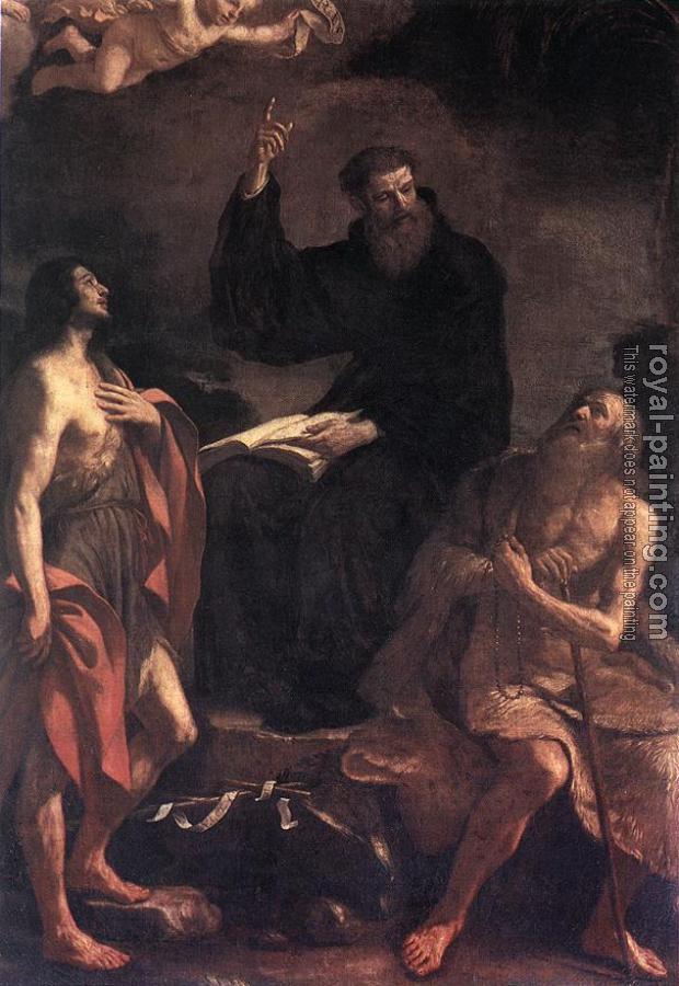Guercino : St Augustine, St John the Baptist and St Paul the Hermit